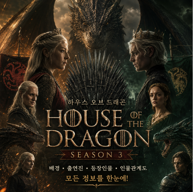 19금. 하우스 오브 드래곤 시즌3. 1- 3화 모음 - 1O8Op. 공식자막 10bit