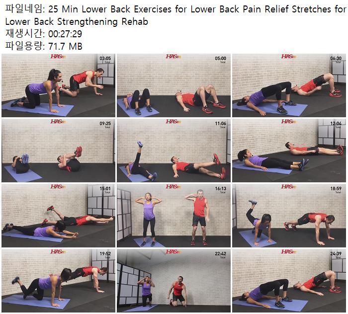 25 Min Lower Back Exercises for Lower Back