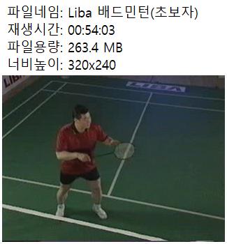 Liba 배드민턴(초보자)