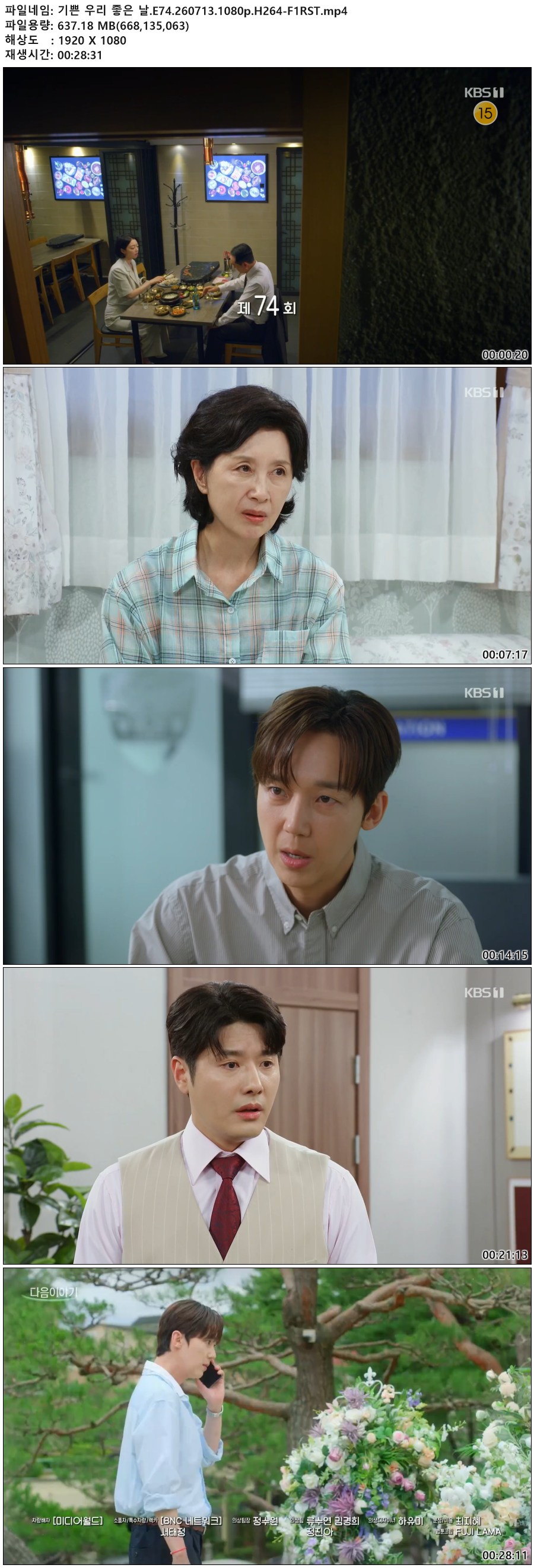 기쁜 우리 좋은 날.E74.260713.1080p.H264-F1RST