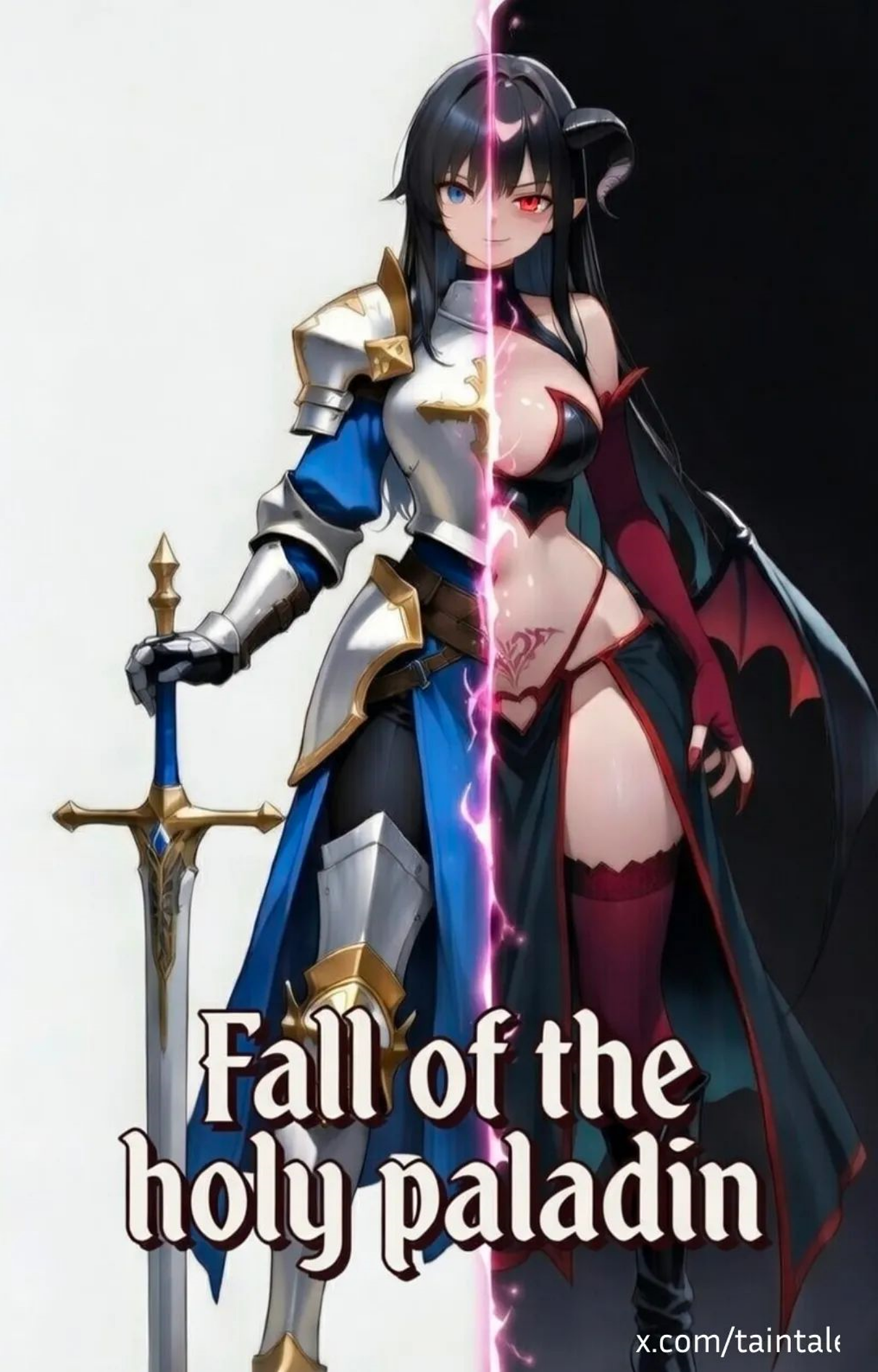 [고화질] 성스런 paladin 서큐버스 전이타락 1-2[무삭 풀칼라 AI]