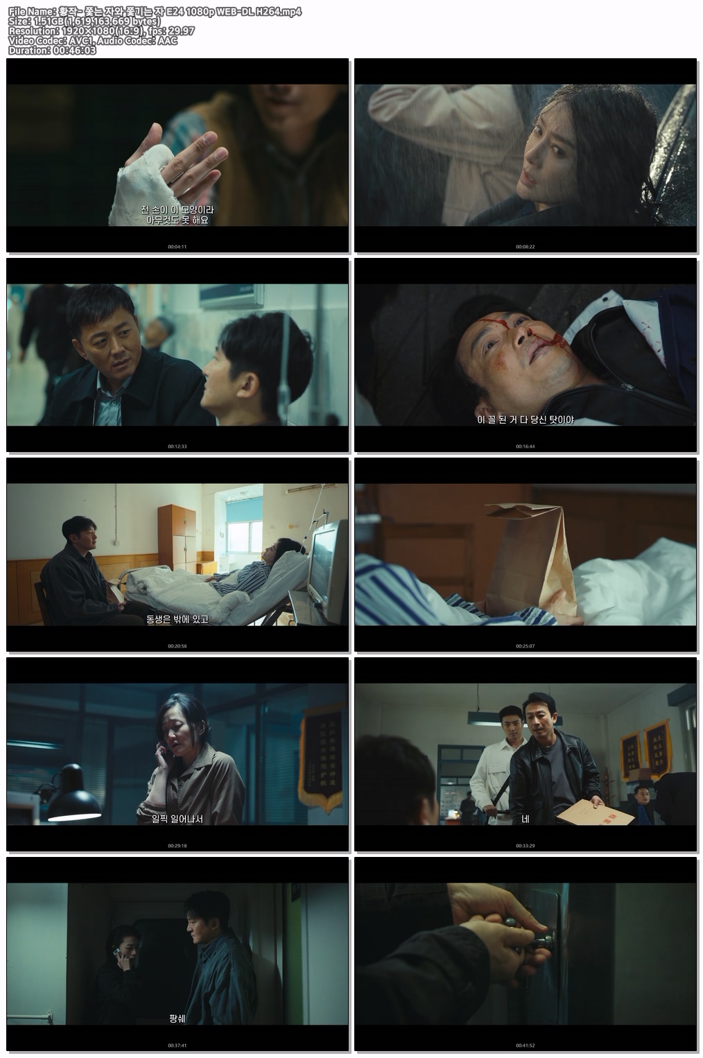 황작- 쫓는 자와 쫓기는 자 E24 최종회 1080p WEB-DL H264