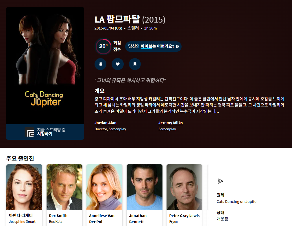 29금 에로 스릴러 [LA 팜므파탈]