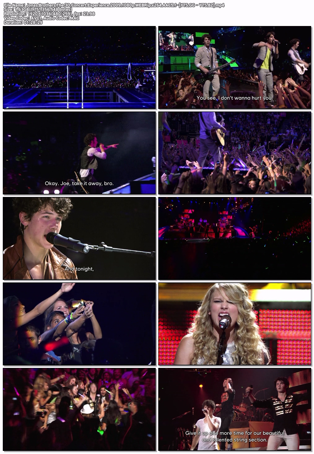 (영자막) Jonas Brothers The 3D Concert Experience (2009) [1080p] [WEBRip]