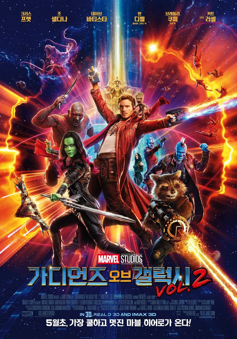 가디언즈 오브 갤럭시 Vol. 2, 2160p 4K UHD 블루레이 한글자막 (2017)