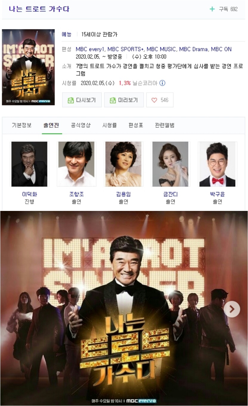 [ 완결모음 ] 나는 트로트 가수다 1 - 12 [완결] (720p) - 이덕화.조항소.금잔디.묶음박구윤.조정민