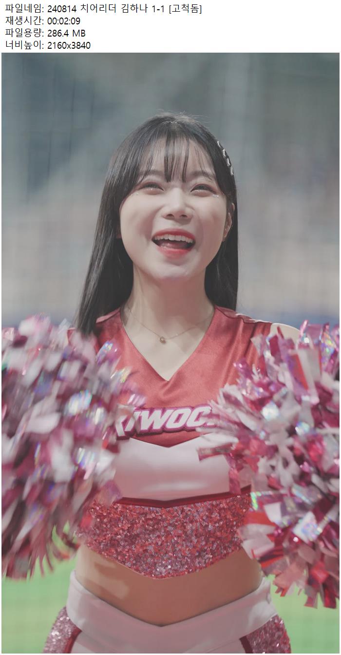 240814 치어리더 김하나 1-1 [고척돔]