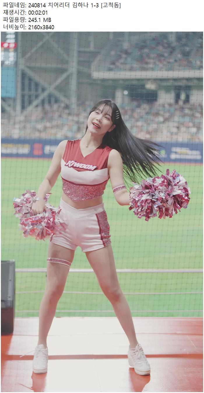 240814 치어리더 김하나 1-3 [고척돔]