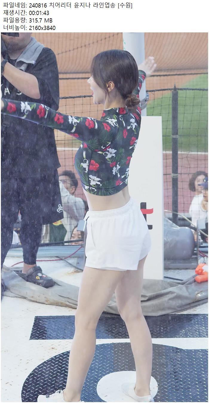 240816 치어리더 윤지나 라인업송 [수원]