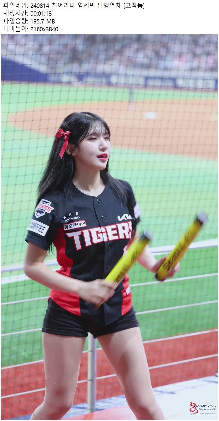 240814 치어리더 염세빈 남행열차 [고척돔]