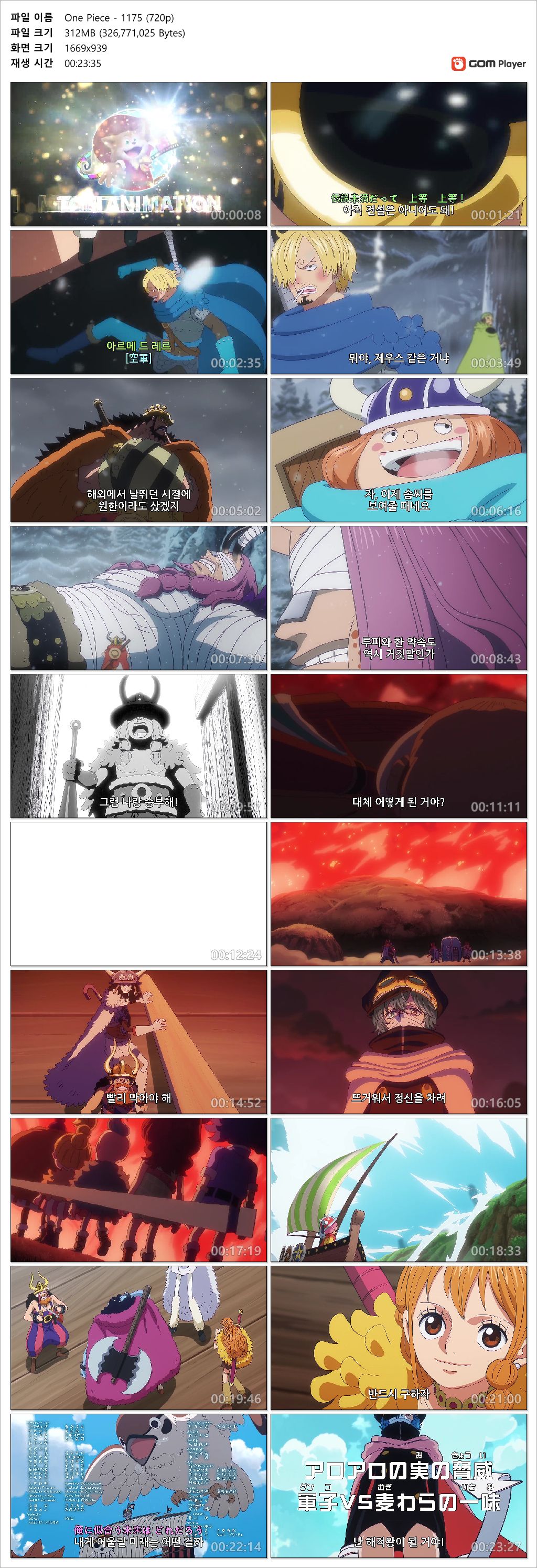 [ANIPLUS] One Piece - 1175 (1280x720)