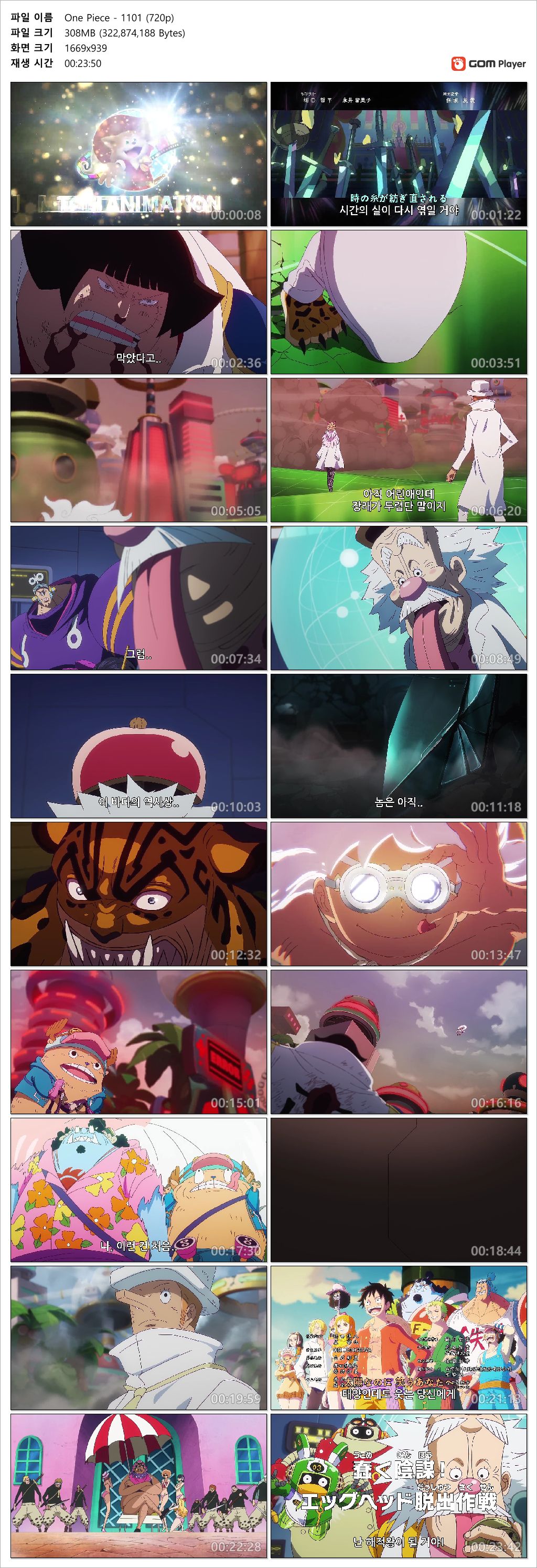 [ANIPLUS] One Piece - 1101 (1280x720)