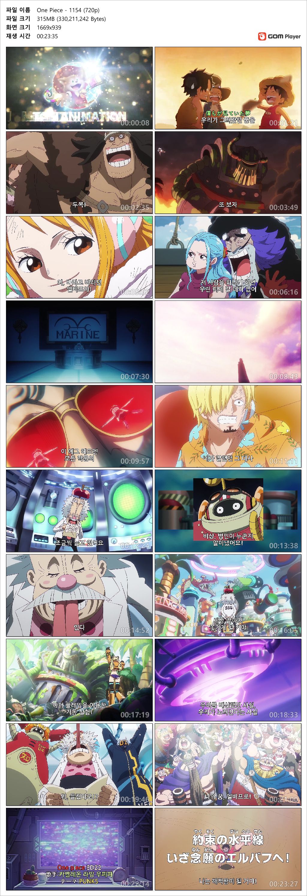 [ANIPLUS] One Piece - 1154 (1280x720)