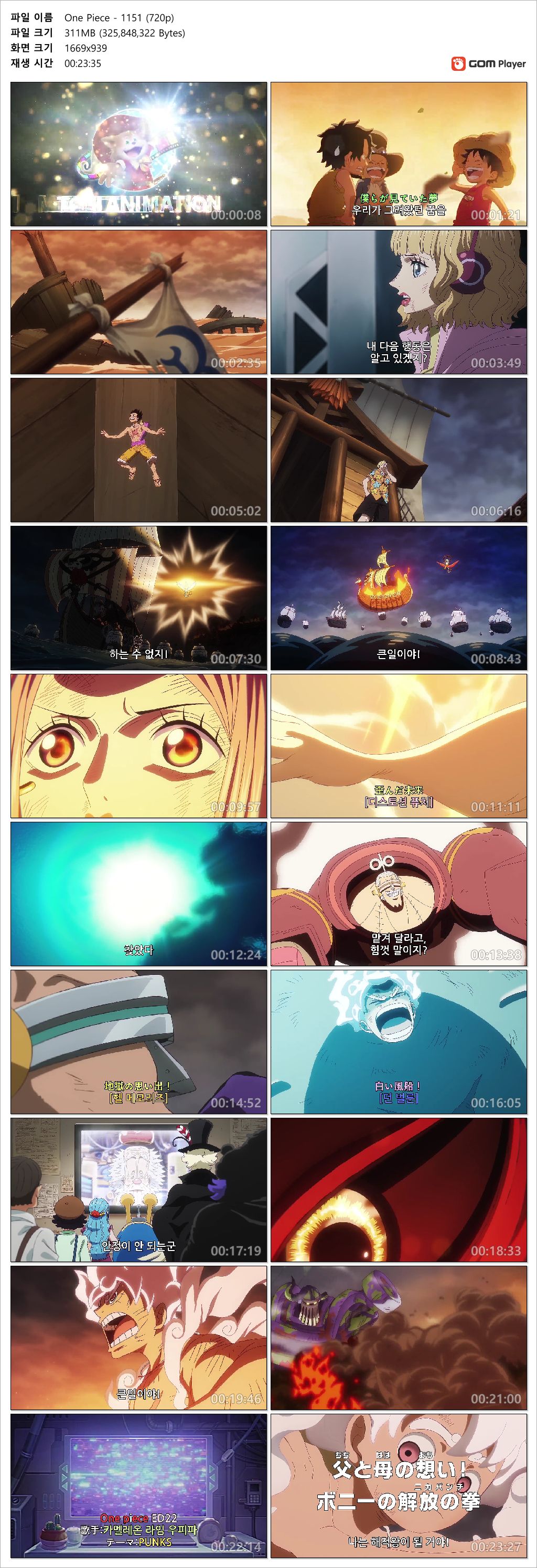 [ANIPLUS] One Piece - 1151 (1280x720)