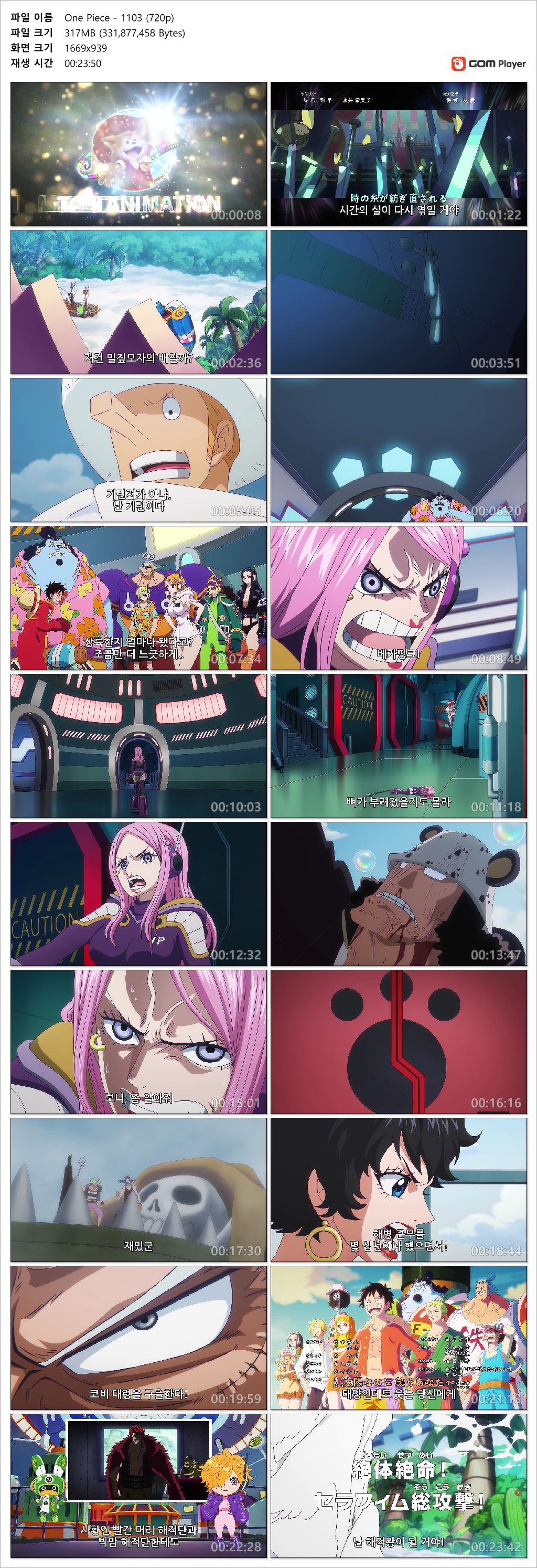 [ANIPLUS] One Piece - 1103 (1280x720)