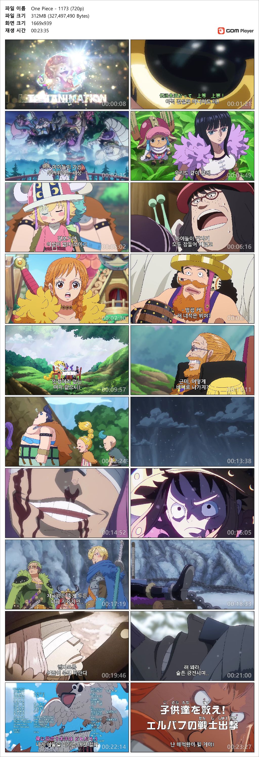 [ANIPLUS] One Piece - 1173 (1280x720)