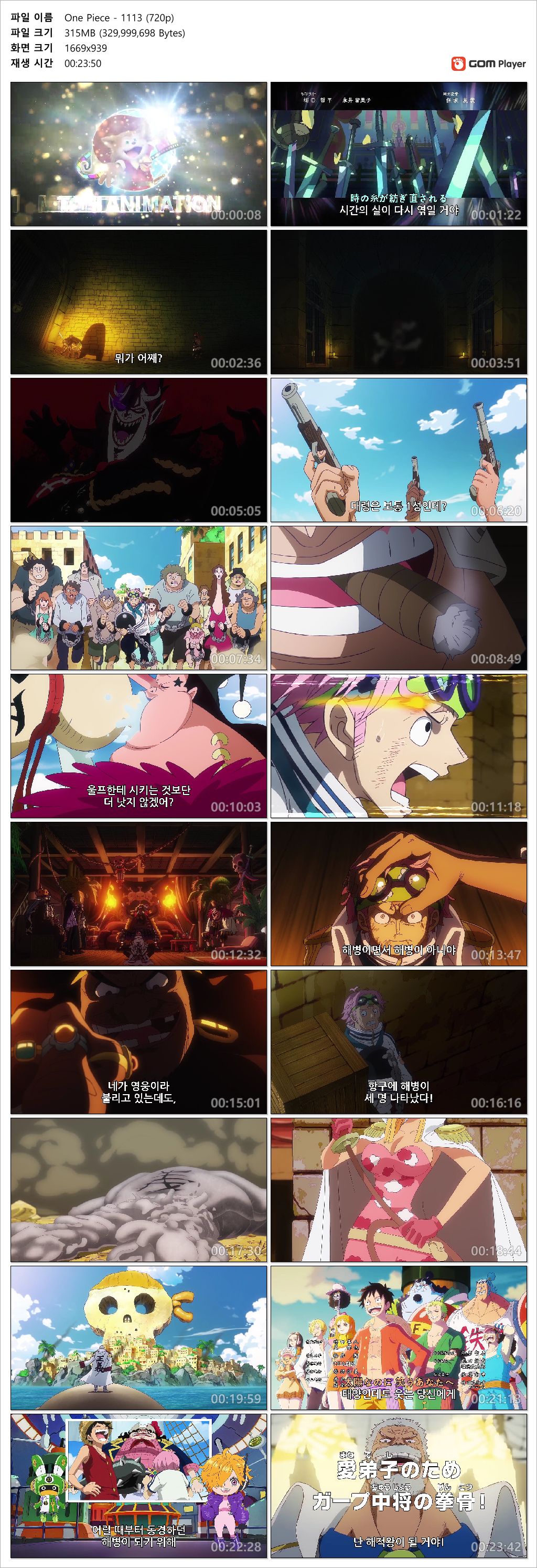[ANIPLUS] One Piece - 1113 (1280x720)