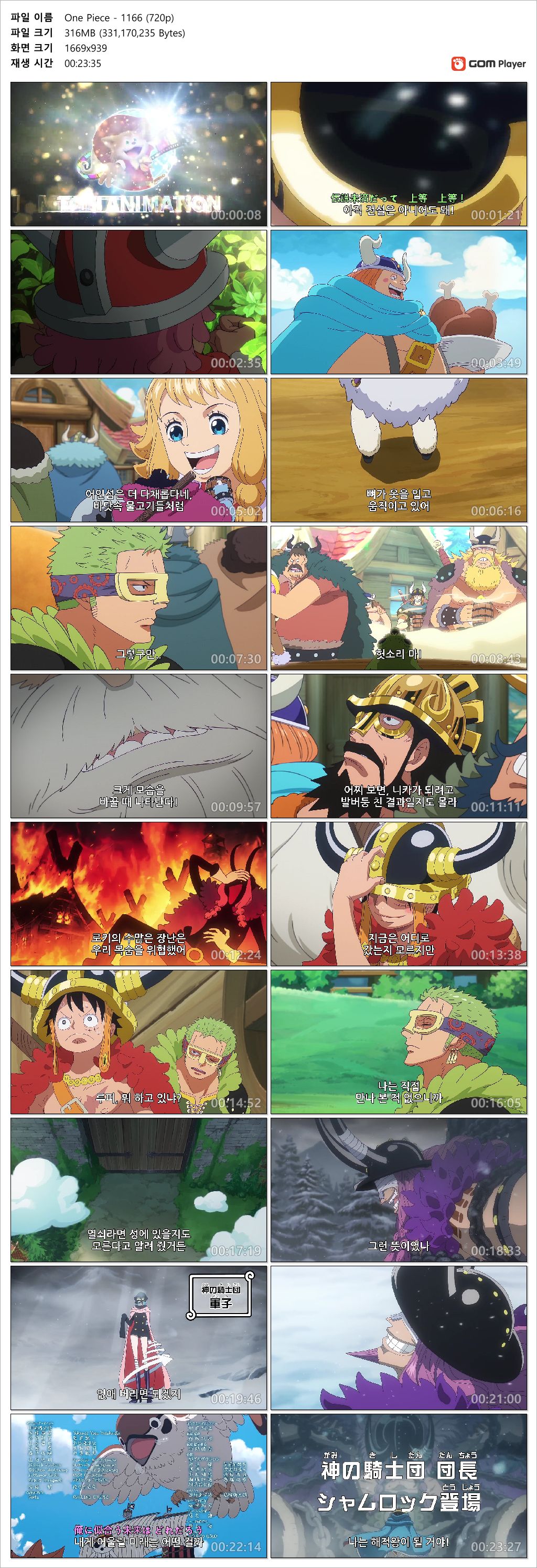 [ANIPLUS] One Piece - 1166 (1280x720)