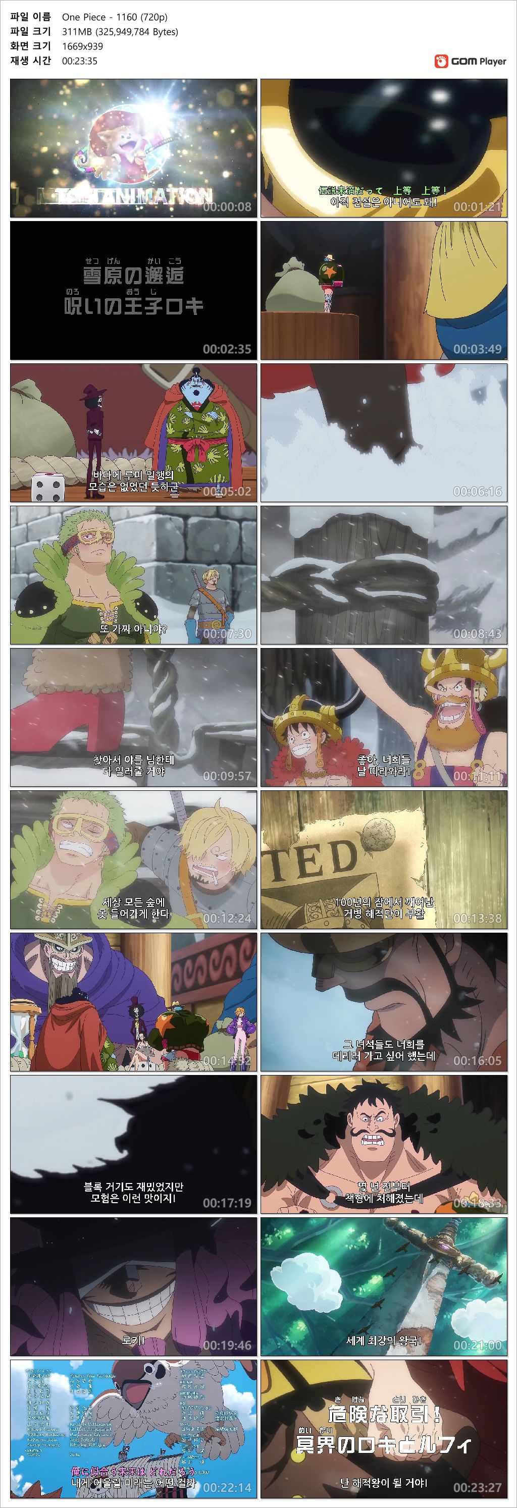 [ANIPLUS] One Piece - 1160 (1280x720)
