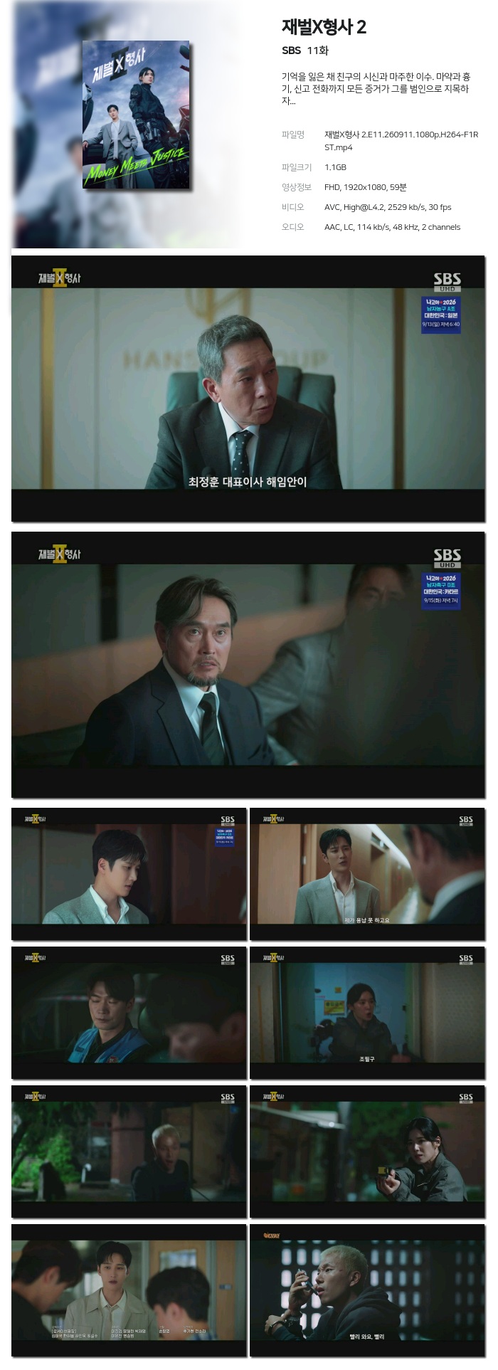 재벌X형사 2.E11.260911.1080p.H264-F1RST