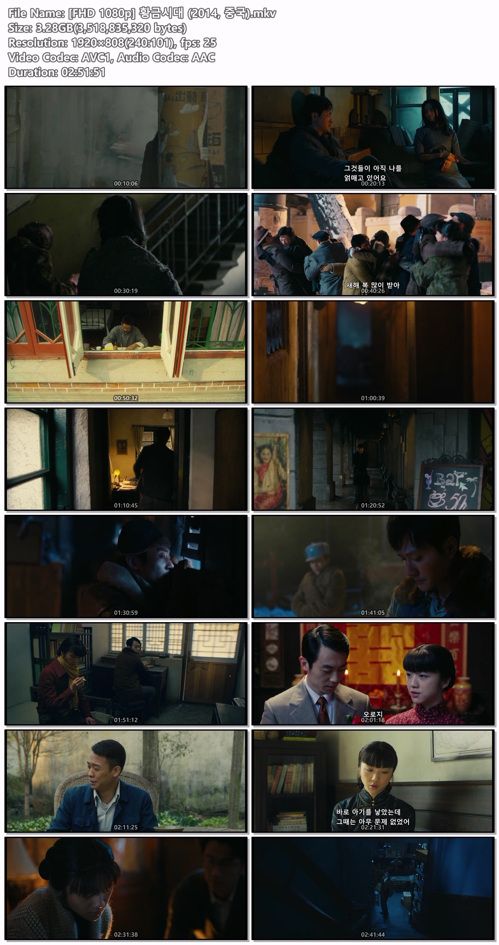 [FHD 1080p] 황금시대 (2014, 중국)