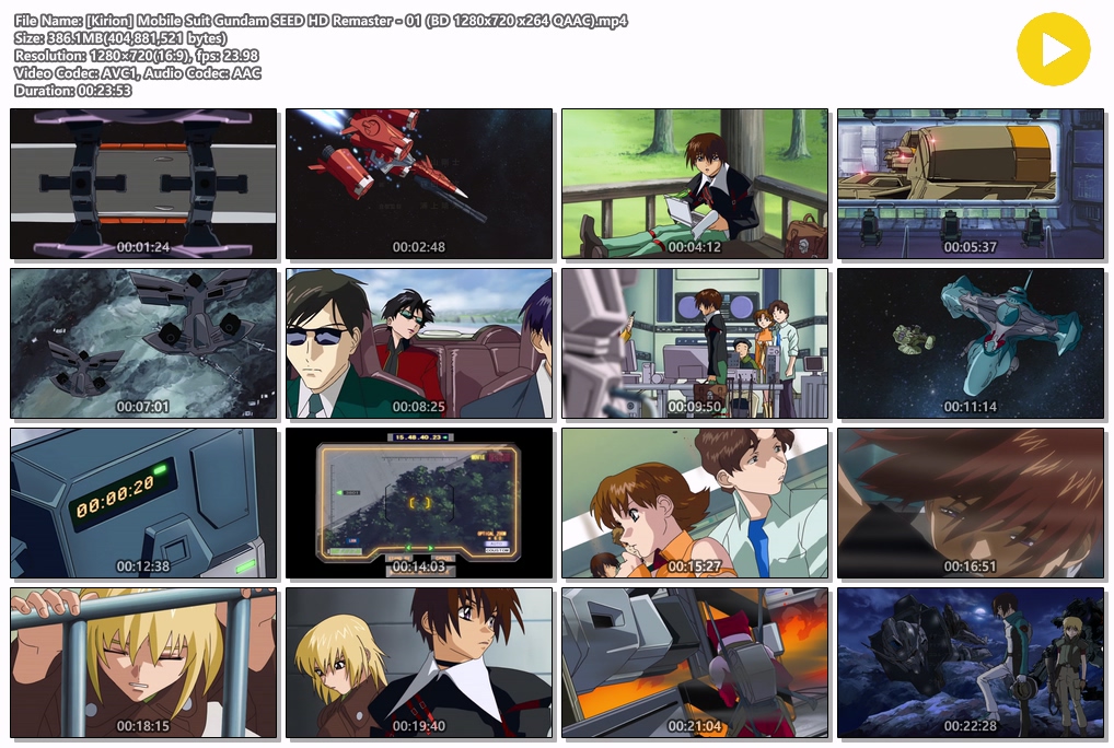 건담 SEED S1 HD BD 01-25 [Ki..