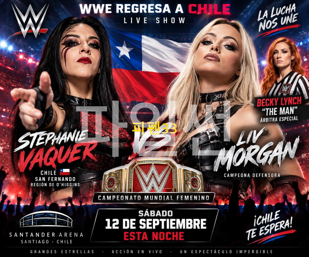 [핖.WWE] Live 스테파니 바케르 VS 리브 모건 in.Santiago.Chile [1080P.FHD]