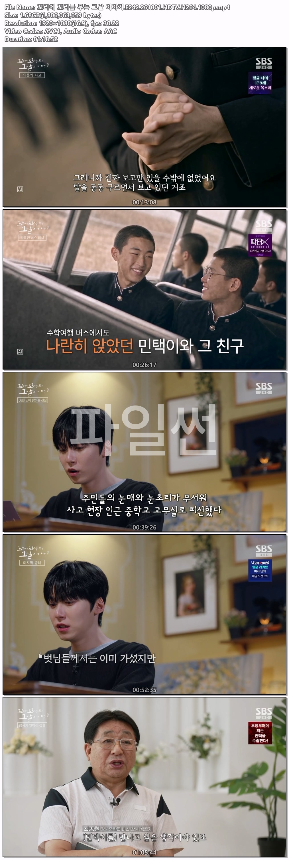 꼬리에 꼬리를 무는 그날 이야기.E242.261001.HDTV.H264.1080p