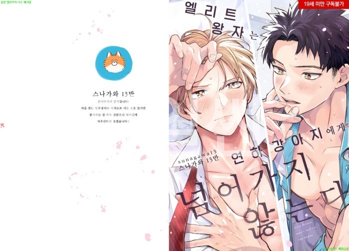 [BL만화] 스나가와 13반 - 엘리트 왕자는 연하 강아지에게 넘어가지 않는다[냥면]