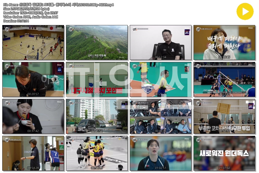 신인감독 김연경2 프리퀄- 원더독스의 시작.261010.1080p-NEXT