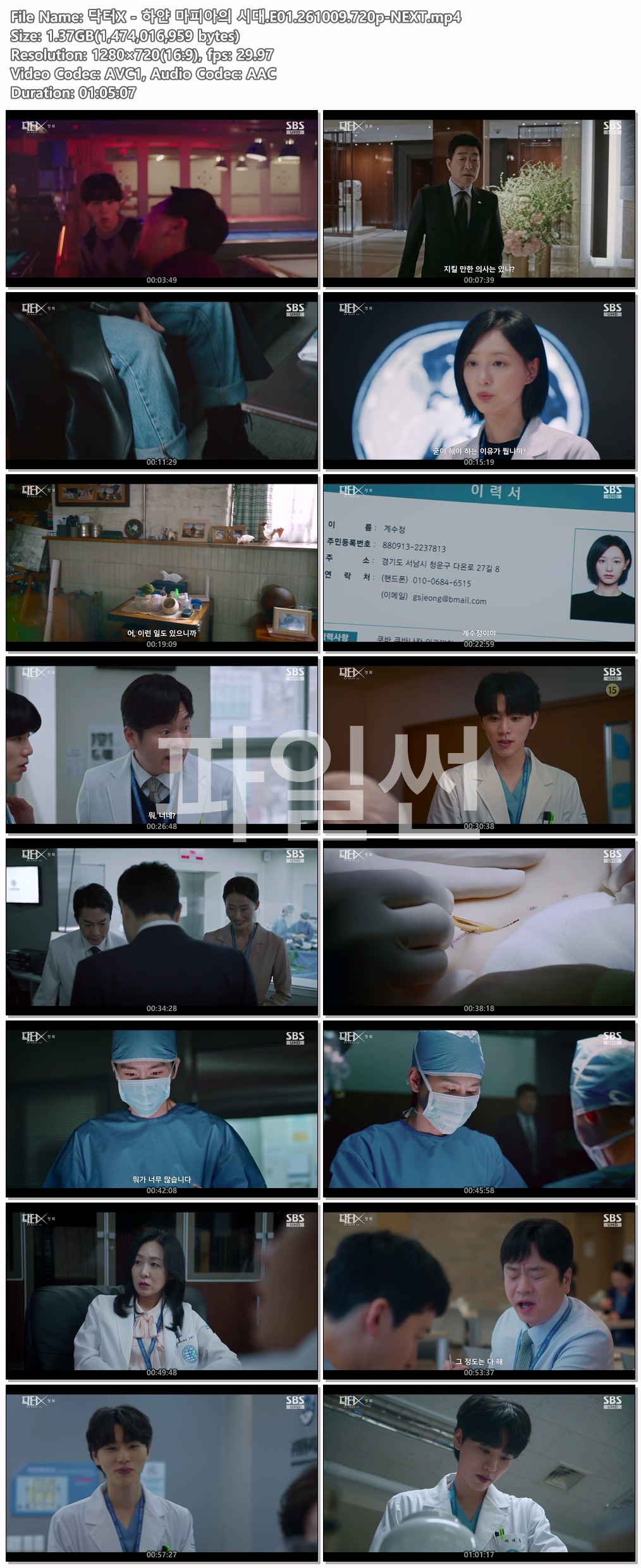 닥터X - 하얀 마피아의 시대.E01.26100..