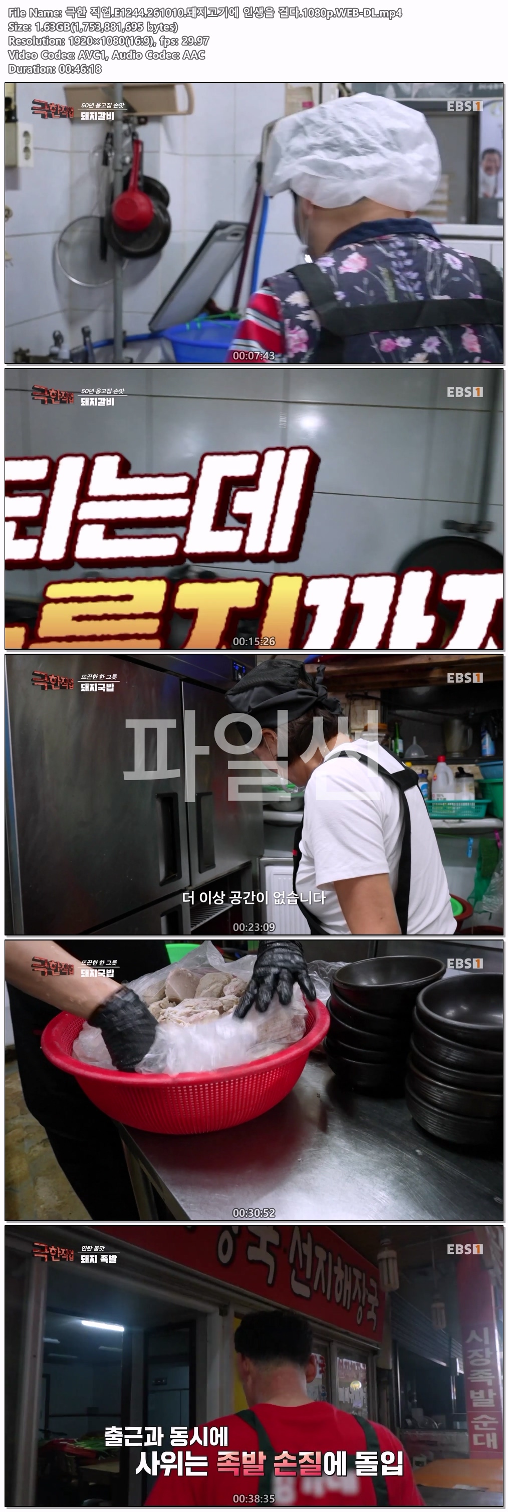 극한 직업.E1244.261010.돼지고기에 인생을 걸다.1080p.WEB-DL