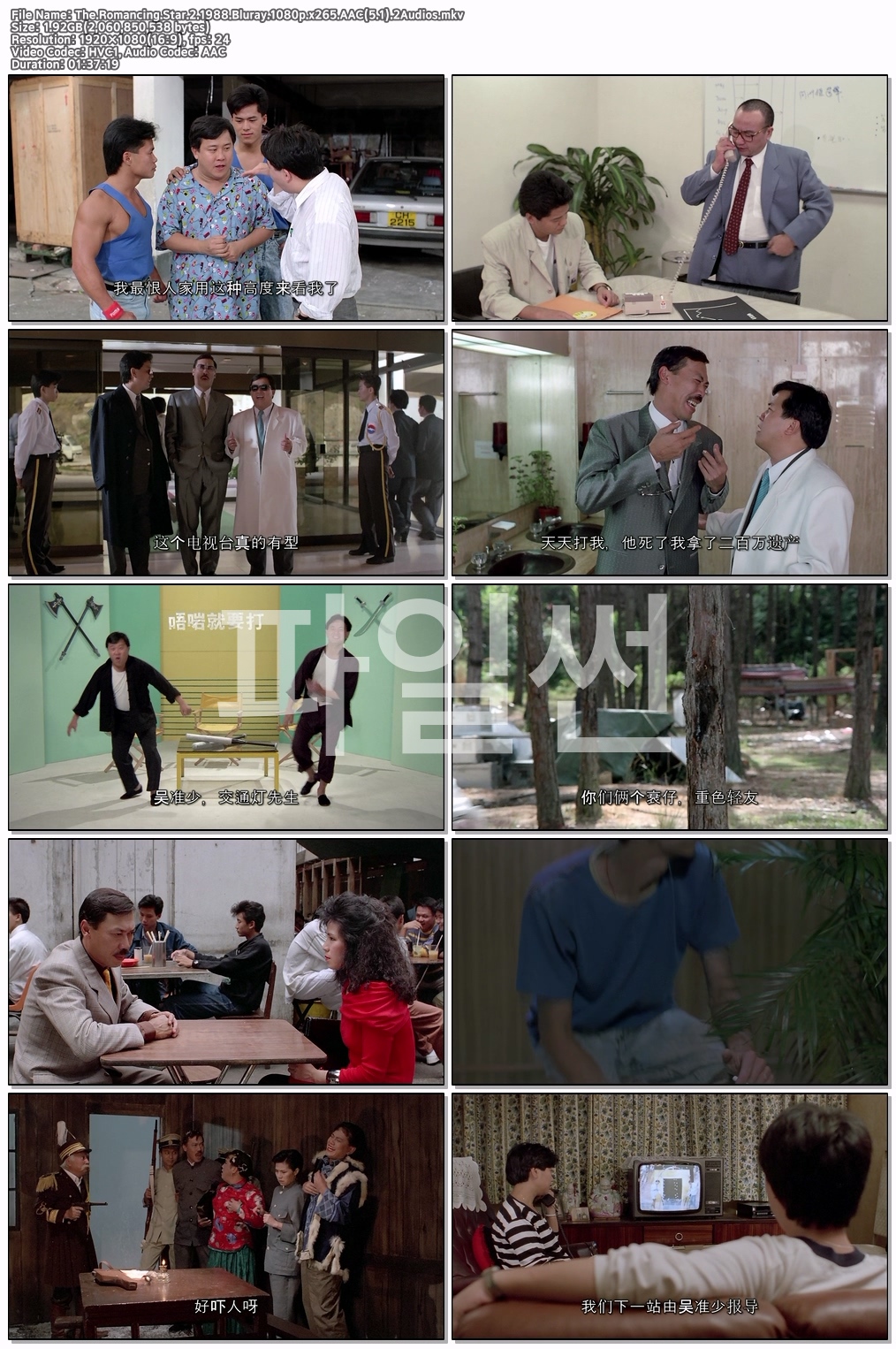 (중자막) The.Romancing.Star.2.1988.Bluray.1080p.x265.AAC(5.1).2Audios
