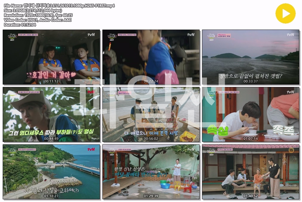 언니네 산지직송3.E11.261015.1080p.H265-F1RST