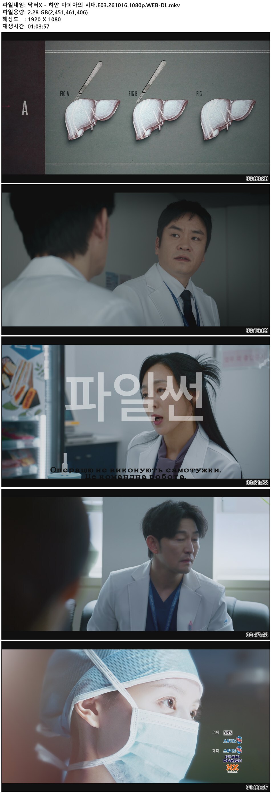 닥터X - 하얀 마피아의 시대.E03.261016.1080p.WEB-DL