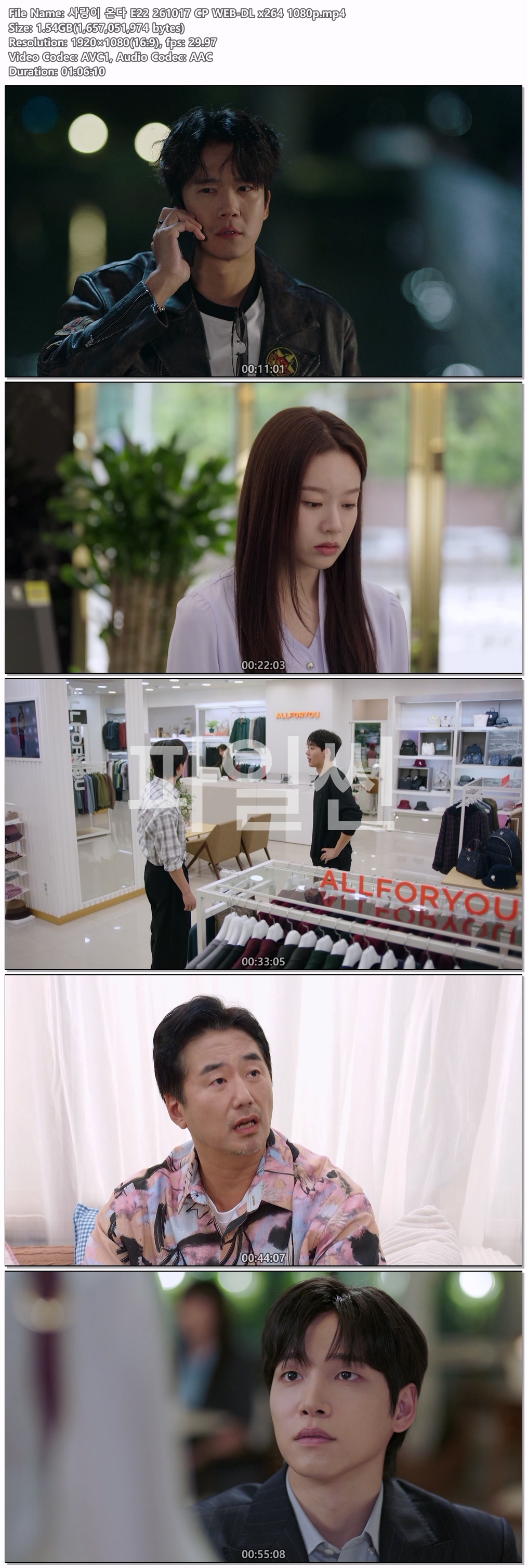 사랑이 온다 E22 261017 CP WEB-DL x264 1080p