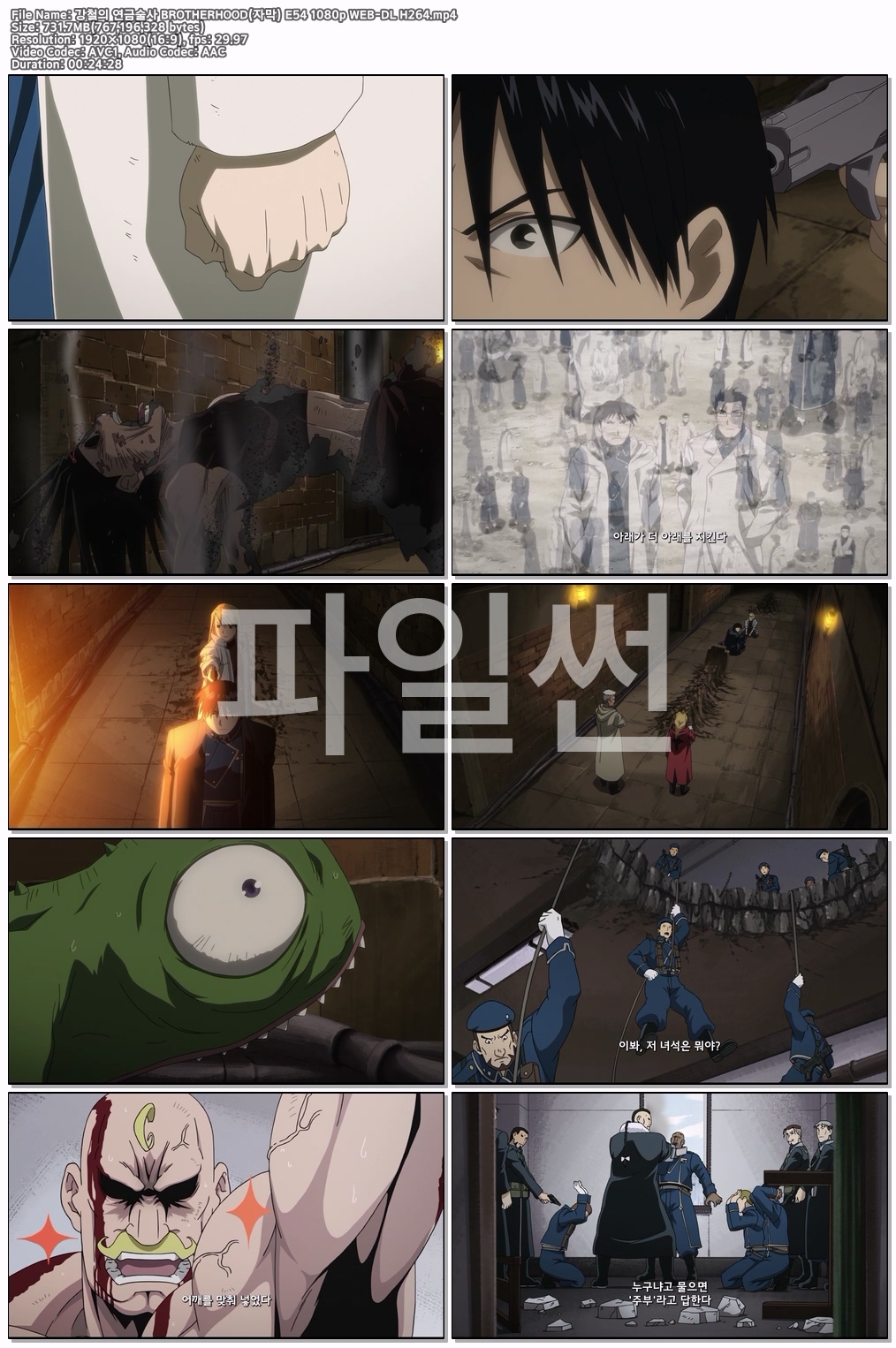 강철의 연금술사 BROTHERHOOD(자막) E54 1080p WEB-DL H264