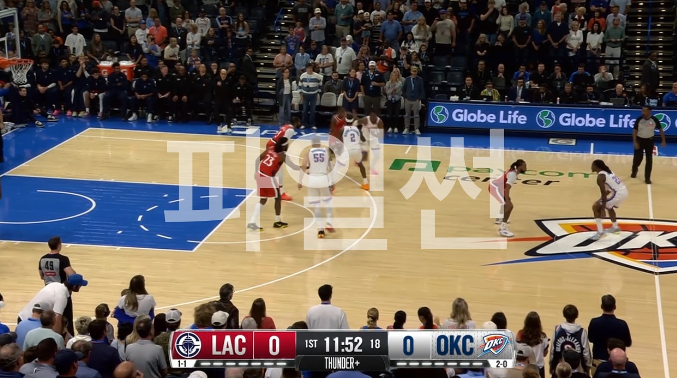 [NBA] 오클라호마 vs LA클리퍼스 (J-dup ankle fracture) 261026