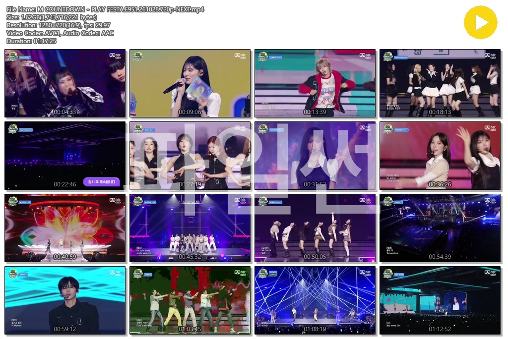 M COUNTDOWN - PLAY FESTA.E951.261028.720p-NEXT
