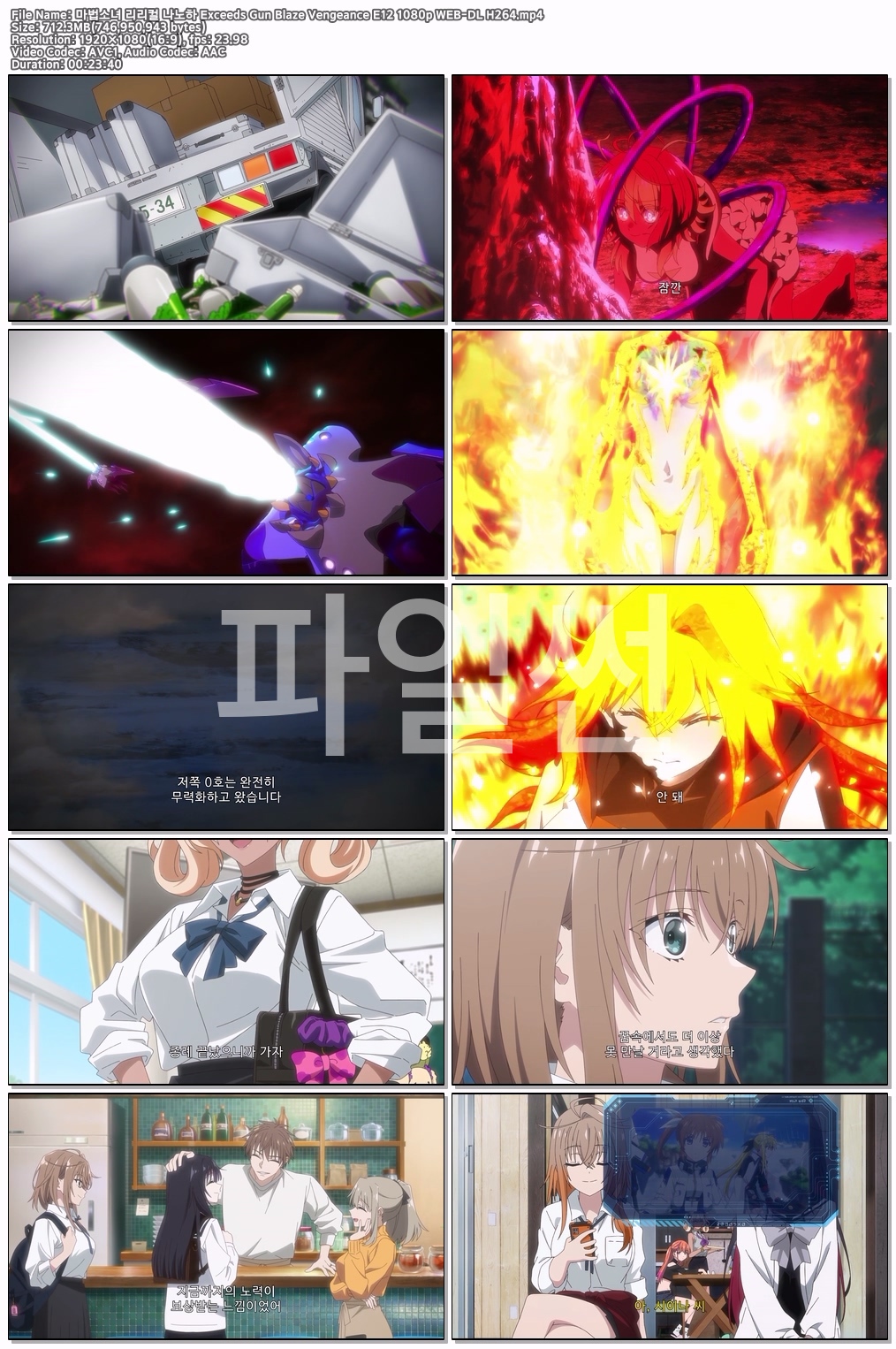 마법소녀 리리컬 나노하 Exceeds Gun Blaze Vengeance E12 1080p WEB-DL H264